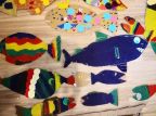 Wielkie kolorowe ryby w filii na Czarnym Potoku