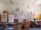 Dzieci ze szkoły w Piorunce uczą się rysować komiksy