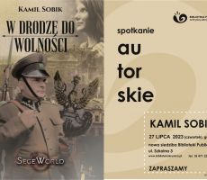 Zapraszamy na spotkanie autorskie z Kamilem Sobikiem!